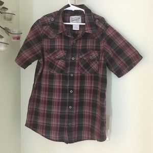 Overdrive Clothing boys short sleeve shirt size M